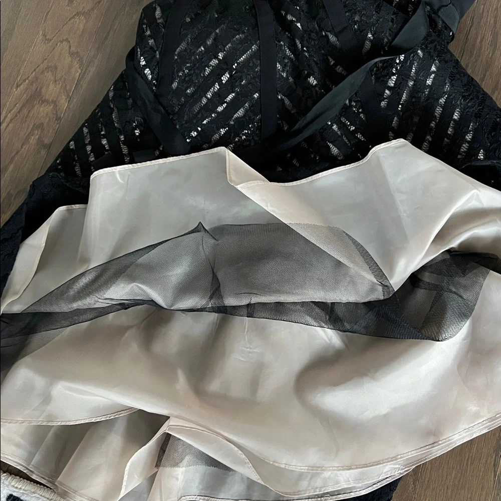 SL Fashions Black Lace Midi Dress - Picture 9 of 11